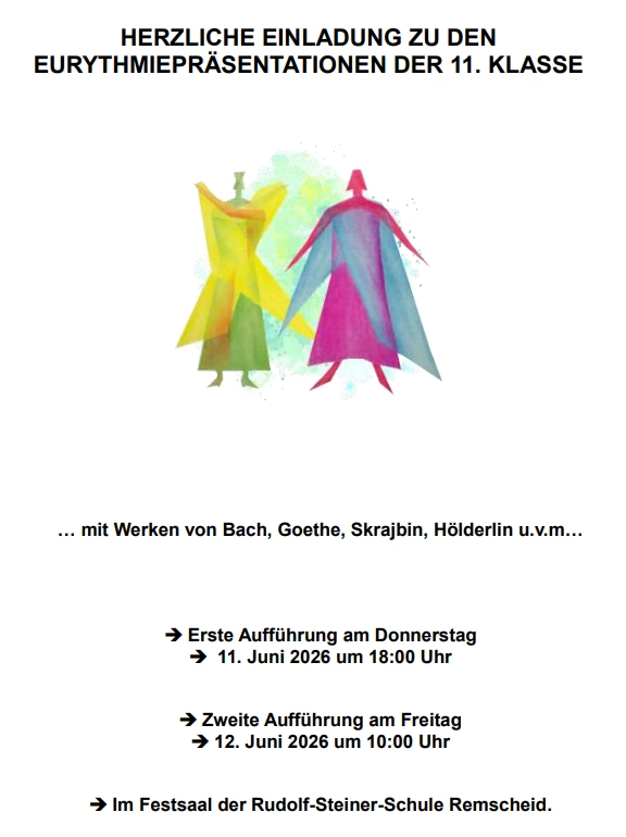 EURYTHMIEPRÄSENTATIONEN DER 11. KLASSE